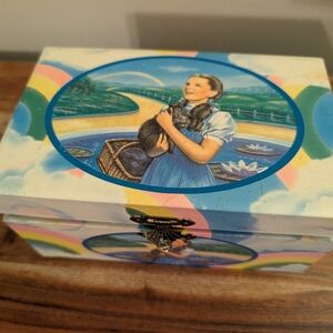 Wizard of Oz Dorothy Jewelry Music Box Over Rainbow 1988 MGM Turner Vintage